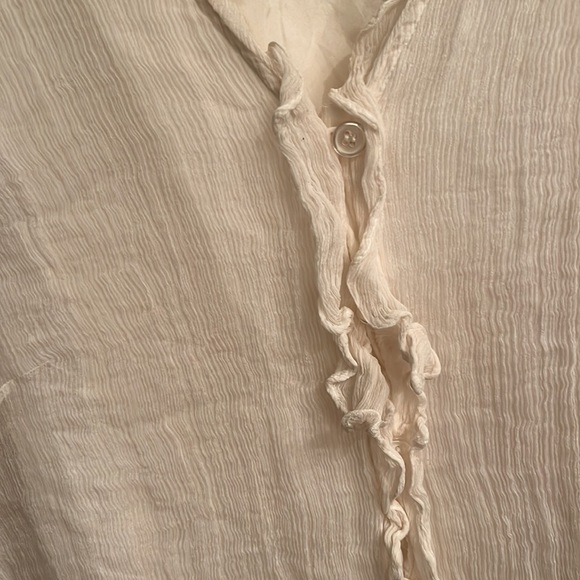 Size large 100% silk sleeveless blouse. Love this - Picture 3 of 5